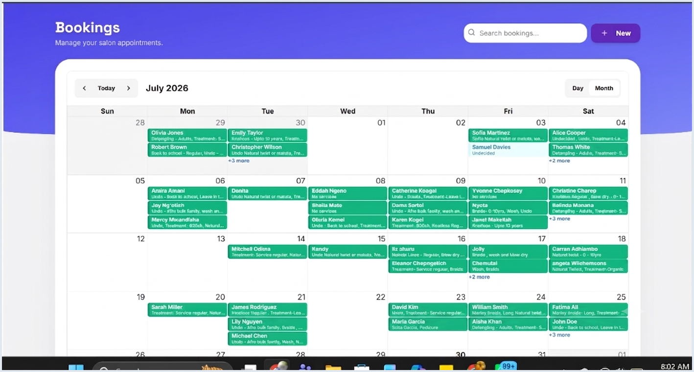 Calendar scheduling